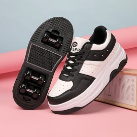 Student Shoes, New Trendy, Featuring Detachable Roller Skate Wheels, Fashionable Shoes for Women