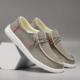Men's low-top casual canvas shoes, breathable and comfortable set feet lazy shoes, fashion loafers