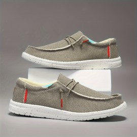 Men's low-top casual canvas shoes, breathable and comfortable set feet lazy shoes, fashion loafers