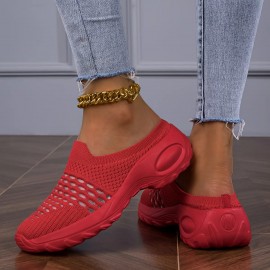 Women's Lightweight Running Shoes - Non-Slip Sole, Breathable Athletic Sneakers for Gym, Jogging, Everyday - Soft Cushioned Midsole - White Sports Shoes (Available in Red, Black, - European Design) - Ideal for Moms & Women