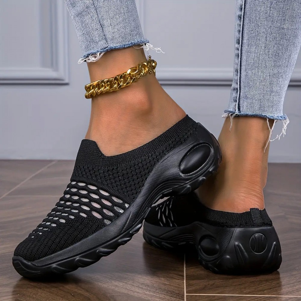 Women's Lightweight Running Shoes - Non-Slip Sole, Breathable Athletic Sneakers for Gym, Jogging, Everyday - Soft Cushioned Midsole - White Sports Shoes (Available in Red, Black, - European Design) - Ideal for Moms & Women