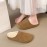 A Pair of Four Seasons Women's Closed-Toe Shoes, Home Slippers, Slip-On Mules, Thickened Insoles, -Lined and Thickened, Comfortable and Simple Casual, Suitable for Autumn and Winter, Women Shoes