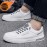 Winter Hot-Selling White Sneakers | Trendy Warm Thickened Padded, Low Top, Slip-On, Perfect for All