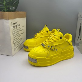 Sneakers, New Bread Shoes with Thick Sole and Height Increasing Versatile White Men's Board Shoes