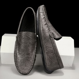 Men's & Unisex Summer Low-Top Sneakers - Breathable Upper & Soft PVC Sole Driving Moccasins, Lace-Up Casual Shoes Suitable for Hot Weather, Walking, Driving