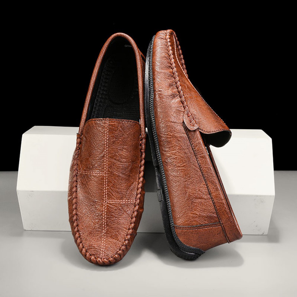 Men's & Unisex Summer Low-Top Sneakers - Breathable Upper & Soft PVC Sole Driving Moccasins, Lace-Up Casual Shoes Suitable for Hot Weather, Walking, Driving