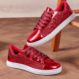 Women's Casual Sneakers, Low Cut Lace Up Fashion Shoes, Casual Attire Flat Sports Shoes, Women Shoes