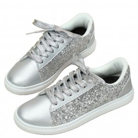 Women's Casual Sneakers, Low Cut Lace Up Fashion Shoes, Casual Attire Flat Sports Shoes, Women Shoes