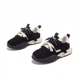 Women' High-Top Platform Sneakers - Thick Platform Sole for Height, Lace-Up Retro Casual Sports Shoes Suitable for Spring, Soft Fabric Upper & Cushioned Sole - Classic Running Sneakers for Daily Wear, Parties, & Errands