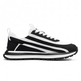 Men's Yellow and Black Mesh Casual Sports Shoes- Lightweight Running Shoes with Durable Soles, Fashionable Design Suitable for Sports and Daily Wear, Breathable Upper, Comfortable Insoles, Local Warehouse Direct Delivery