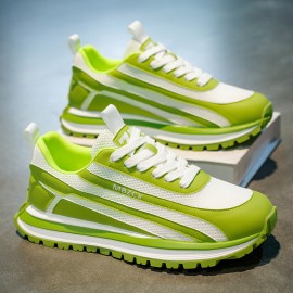 Men's Yellow and Black Mesh Casual Sports Shoes- Lightweight Running Shoes with Durable Soles, Fashionable Design Suitable for Sports and Daily Wear, Breathable Upper, Comfortable Insoles, Local Warehouse Direct Delivery