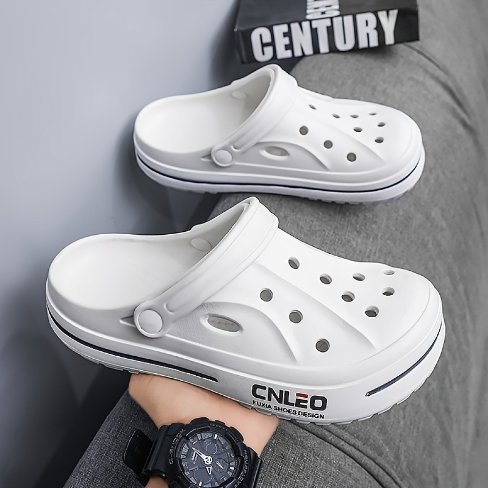 Men's Heavy-Duty Outdoor Shock-Absorbing EVA Clogs - Non-Slip Thick-Soled Shoes Suitable for Beach,,, Fishing - Sole & PVC, -Terrain Casual (No), Shoes