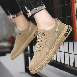 Men'S Slip-On Sneakers - Low-Top Casual Shoes with Synthetic Upper, Cushioned Rubber Sole - Minimalist Everyday Shoes for Office, Outings, Gym - Easy-Clean Laceless Design - Compatible with Men'S Clothing