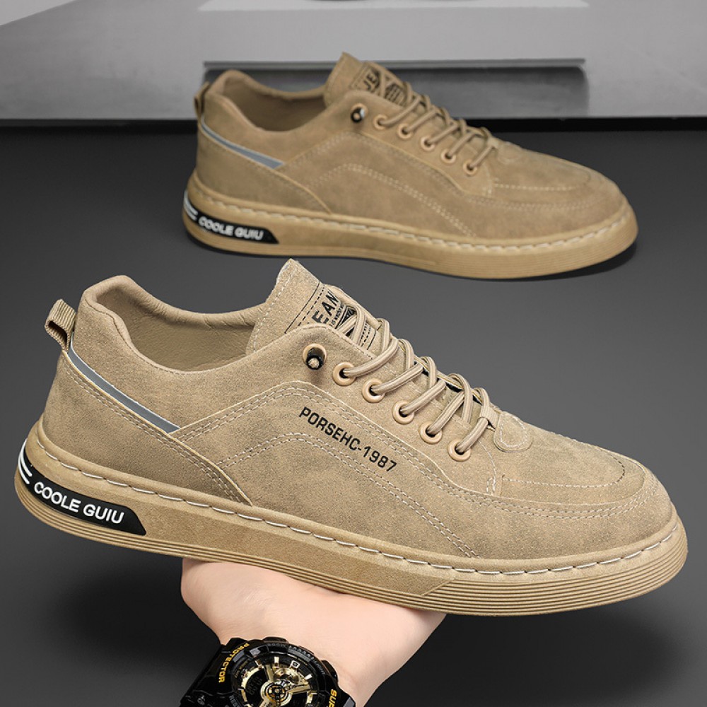 Men'S Slip-On Sneakers - Low-Top Casual Shoes with Synthetic Upper, Cushioned Rubber Sole - Minimalist Everyday Shoes for Office, Outings, Gym - Easy-Clean Laceless Design - Compatible with Men'S Clothing